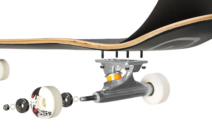 Trucks are the most important and complex parts of a skateboard.