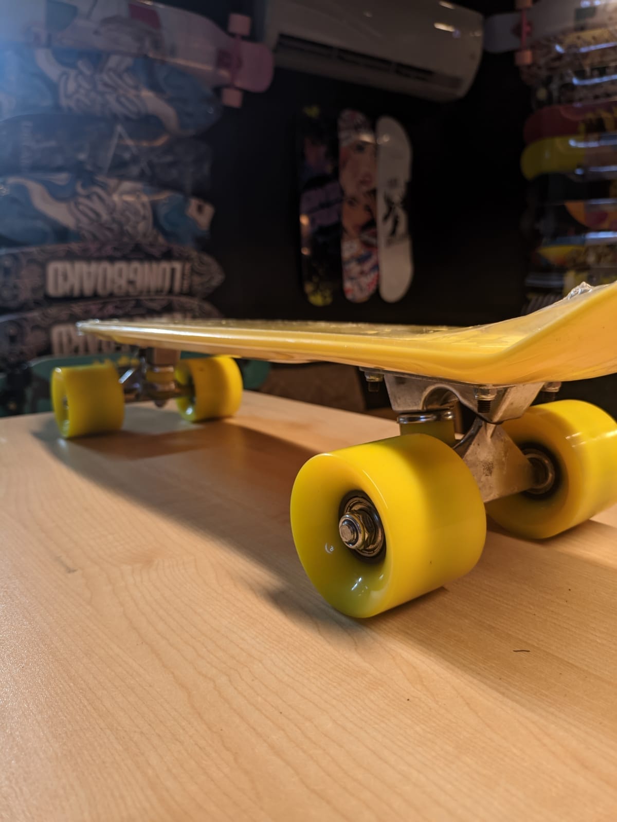 A board with a deck shaped like a surfboard is called a cruiser.