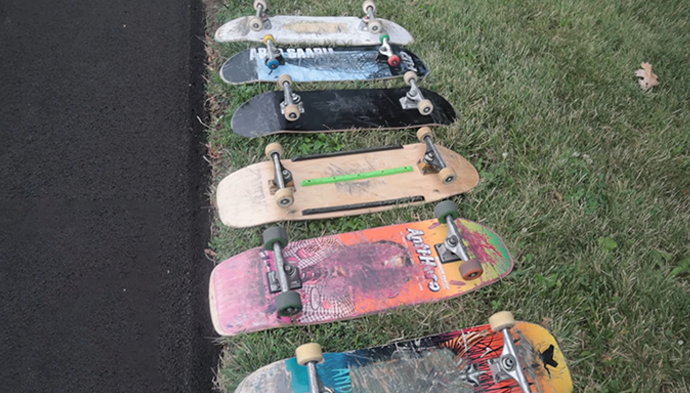 The deck is the biggest part of a skateboard.