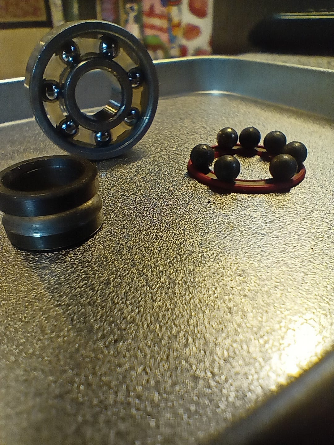 The Race Reds skateboard bearings have removable high-speed nylon balls.