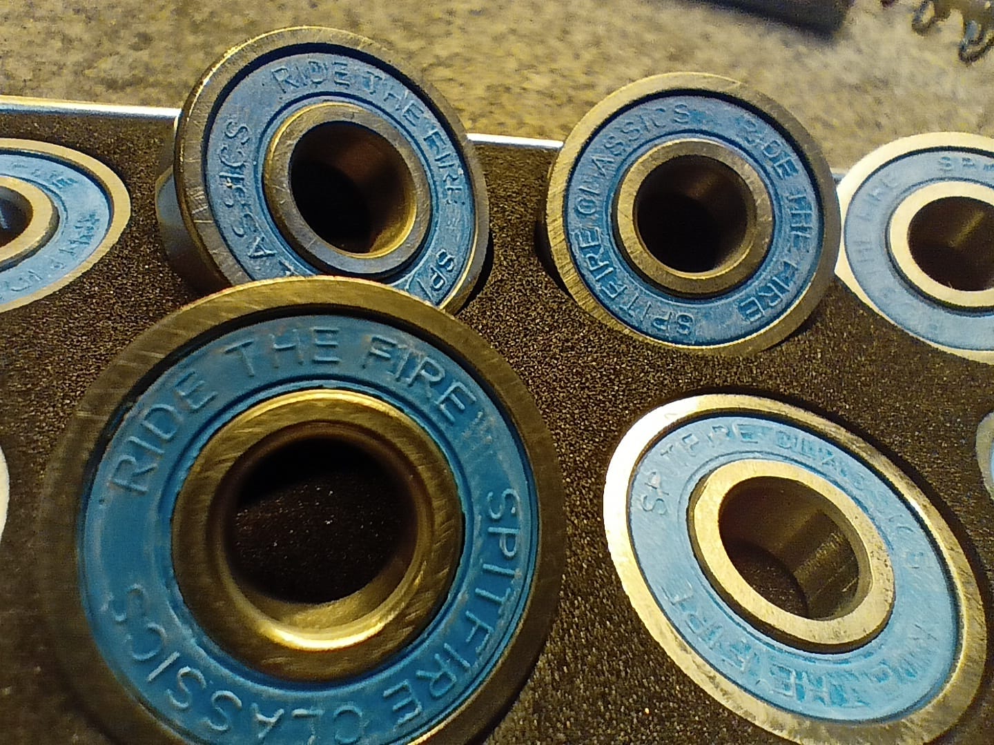 Both bearings have chromium steel rings to be heat resistant. Nylon cages are used to hold the balls, but it would be better to have steel or brass.